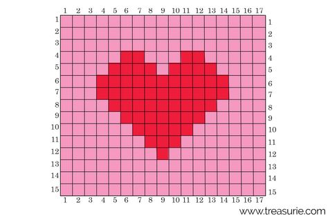 Tapestry Crochet Chart for Heart Crochet Heart Tapestry, Tapestry Crochet Heart, Heart Tapestry Crochet Pattern, Crochet Tapestry Pattern Free Small, Small Tapestry Crochet, Easy Crochet Tapestry, Small Crochet Tapestry Pattern, Tapestry Crochet Patterns Charts Free, Simple Tapestry Crochet