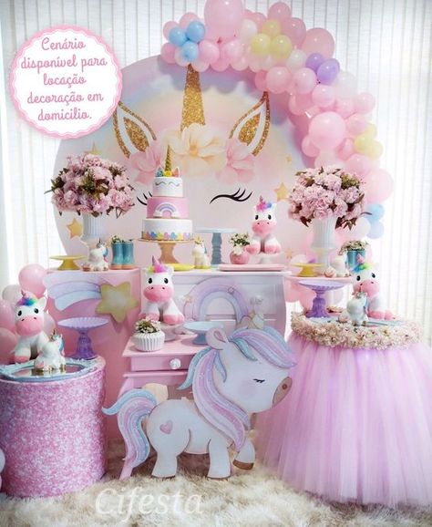 Unicorn Birthday Party Cake, Unicorn Birthday Parties, Birthday Party Cake, Unicorn Birthday, 5th Birthday, 4th Birthday, Party Cakes, Bday Party, Party Decorations