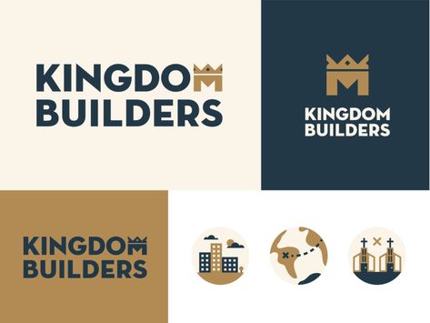 Kingdom Builders, Kingdom Logo, Globe Logo, Church Ministry, Graphic Elements, Portfolio Design, Global Community, Creative Professional, Branding Design