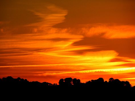 fiery orange sunset sky Orange Aesthetics, Prophetic Painting, Fantasy High, Fiery Sunset, Golden Hour Photography, Orange Sunset, Portfolio Ideas, Orange Sky, Orange Aesthetic