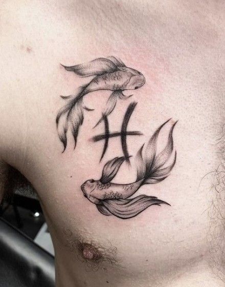 Cosmic Beauty: 70+ Pisces Tattoo Designs for Creative Souls — InkMatch Male Pisces Tattoo, Picies Tattoos Men, Pisces Tattoo Neck, Pisces Tattoos Men, Pices Tattoo Man, Pices Tattoo Men, Pices Zodiac Tattoo For Men, Pisces Tattoo Designs Men, Piscis Tattoos