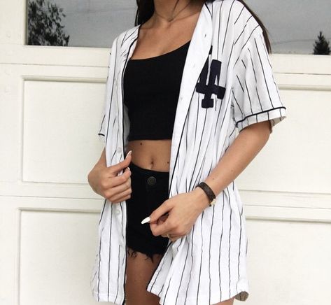 Baseball Jersey Rave Outfit, Leggings And Jersey Outfits, Casual Pullover Outfit, Look Hip Hop, Megumi Fushiguro, Causal Outfits, Tom Kaulitz, Easy Trendy Outfits, Causual Outfits