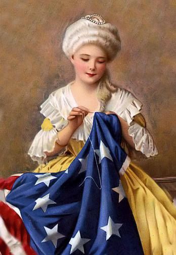 First American Flag, Patriotic Images, Independance Day, Betsy Ross, I Love America, The First Americans, Images Vintage, Patriotic Holidays, Hans Christian