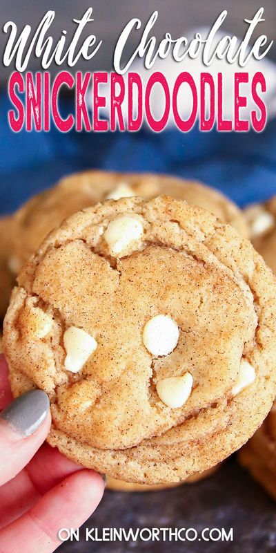 Snickerdoodle White Chocolate Cookies, Chocolate Snickerdoodles, Snickerdoodle Cookie Recipe, Snickerdoodle Cookies Easy, Snickerdoodle Cookie, Snickerdoodle Cookies, Snickerdoodle Cookie Recipes, Favorite Dessert Recipes, Sweet Recipes Desserts