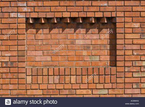 Concrete Fence Wall, Fence Wall Design, Brick Patterns Patio, Compound Wall Design, Red Brick Walls, Brick Laying, Red Brick Wall, Compound Wall, Brick Art