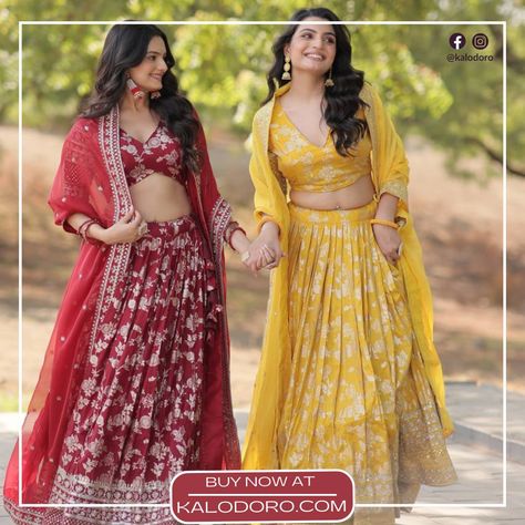 "Make a statement with Kalodoro's maroon and mustard lehenga! 💃🍂 Enjoy 40% off and a free pair of earrings with every purchase. Shop now and shine bright! #Kalodoro #ExclusiveOffer #LehengaStyle" Visit:- kalodoro.com Follow @kalodoro for more updates. Shipping Worldwide✈✈ DM for further details. #OrderNow #ShopKalodoro #LehengaDeals #EthnicFashion #ExclusiveOffer #LimitedTimeSale #FashionDiscounts #WeddingWearDeals #BuyNow #KalodoroExclusive #MaroonMustardLehenga #FreeEarrings #40PercentOf... Mustard Lehenga, Traditional Chic, Lehenga Style, Free Earrings, Ethnic Fashion, Shine Bright, Order Now, Lehenga, Limited Time