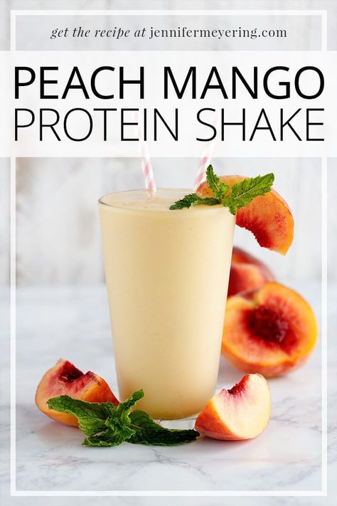 Mango Protein Shake, Smoothie Fruit, Protein Shake Smoothie, Protein Smoothies, Protein Smoothie Recipes, Smoothie Healthy, Healthy Shakes, Protein Shake Recipes, Mango Smoothie