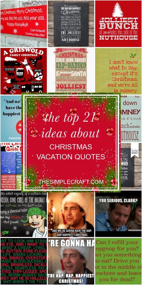 The top 21 Ideas About Christmas Vacation Quotes - Home Inspiration and Ideas | DIY Crafts | Quotes | Party Ideas Griswold Christmas Party, Christmas Vacation Costumes, Clark Griswold Christmas Vacation, Christmas Vacation Movie Quotes, Crafts Quotes, National Lampoon Christmas, Best Christmas Vacations, Griswold Christmas Vacation, Christmas Vacation Party