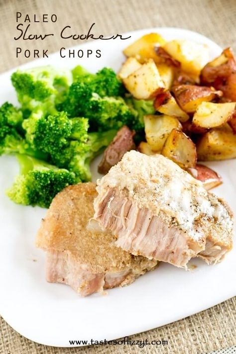 Paleo Pork Chop Recipes, Paleo Pork Chops, Slow Cooker Pork Chops Recipes, Healthy Pork Chops, Healthy Pork Chop Recipes, Best Pork Chop Recipe, Paleo Pork, Pork Chops And Gravy, Paleo Slow Cooker