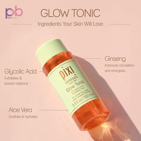 Branded product at a reasonable price PRICE 2,400-/ Only Shop Here: https://purebeauty.pk/product/pixi-100ml-tonics/ Natural Remedies For Gerd, Glycolic Acid Toner, Aesthetic Items, Pixi Glow Tonic, Muscle Roller, Glow Tonic, Health Skin Care, Gentle Exfoliator, Glowing Complexion