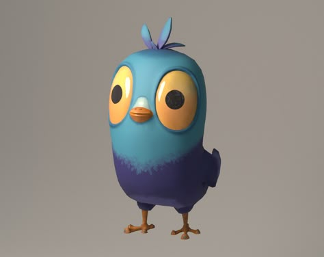 ArtStation - 3d Bird Character Bird Character Design, Turkey Bowling, Bird Character, Bird Mascot, 3d Bird, Cartoon Bird, Geometric Bird, Design Comics, Cartoon Birds