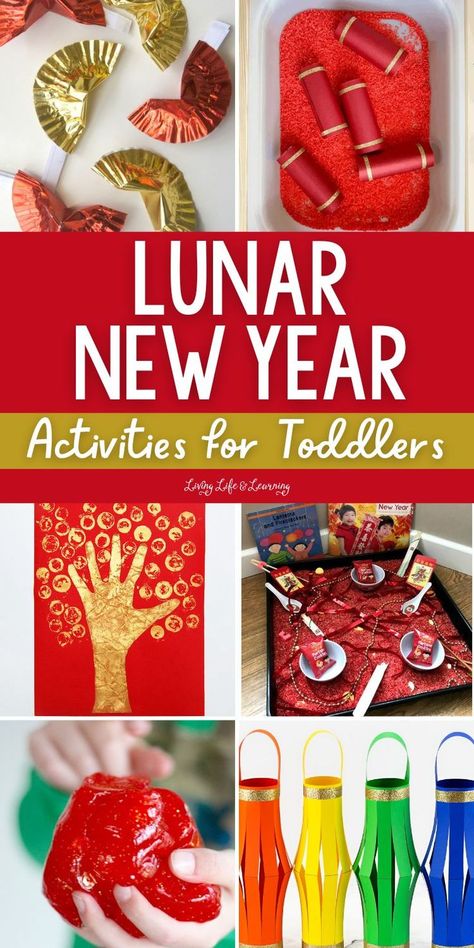 Lunar New Year Activities for Toddlers New Year Activities For Toddlers, Lunar New Year Crafts, Lunar New Year Activities, News Years Crafts For Kids, New Year Crafts, New Year Activities, Chinese New Year Crafts For Kids, Prek Crafts, Chinese New Year Activities