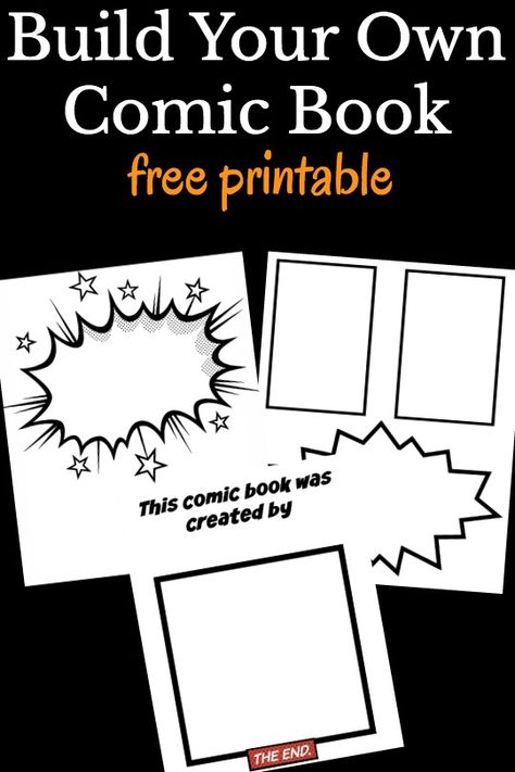 Use this comic book template for kids for lots of fun and creative comic book making.