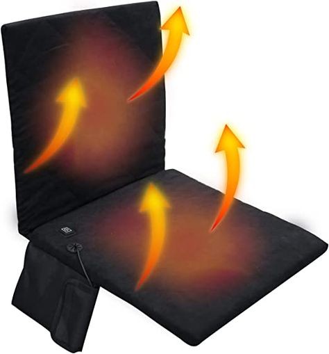 Amazon.com: Heated Seat Cushion, Portable Heated Stadium Seats with Back Support and 3 Level Heating, Heat Seat Cover Heated Camping Seats for Home Office Chair Sports Events Outing Travelling Hiking : Office Products Stadium Seats For Bleachers, Portable Heating Pad, Portable Camping Chair, Stadium Seats, Folding Camping Chairs, Outdoor Folding Chairs, Foldable Chairs, Chair Seat Cushion, Beach Color