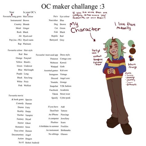 Ocs Reference Sheet, Make Your Own Oc Challenge Based On You, Dnd Character Challenge, Witch Oc Challenge, Pinterest Oc Challenge, Oc Making Challenge, Lets Create An Oc, Oc Tober Prompts 2024, Pride Month Drawing Challenge