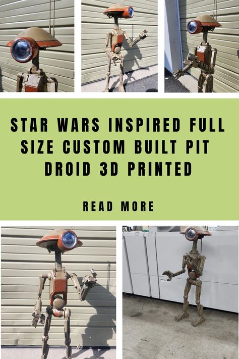 3d Printer Projects Star Wars, Pit Droid Star Wars, Pit Droid, Set Building, Star Wars Decor, Star Wars Diy, 3d Printer Projects, Reno Nv, Star Wars Inspired