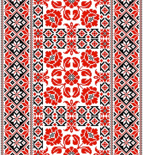 Ukrainian styles embroidery patterns vector set 05 - Vector ... Ukrainian Embroidery Patterns, Ukraine Embroidery, Ukrainian Embroidery, Redwork Embroidery, Cross Stitch Borders, Folk Embroidery, Arte Popular, Stitching Art, Diy Embroidery