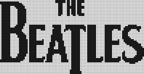 Beatles Cross Stitch, Cross Stitch Pattern Maker, Crochet Graphs, Recording Studios, Tapestry Crochet Patterns, C2c Crochet, Band Music, Pixel Pattern, Cross Stitch Patterns Free