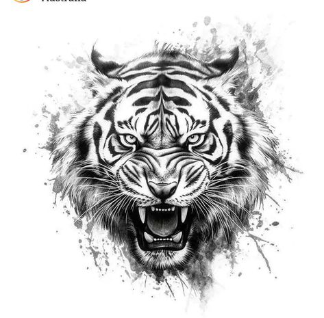 Tiger Face Back Tattoo, Tiger Face Tattoo Design, Tiger Tattoo Stencil, Tiger Head Tattoo Design, Realistic Tiger Tattoo, Tiger Face Drawing, Let It Go Tattoo, Tiger Face Tattoo, Tiger Head Tattoo