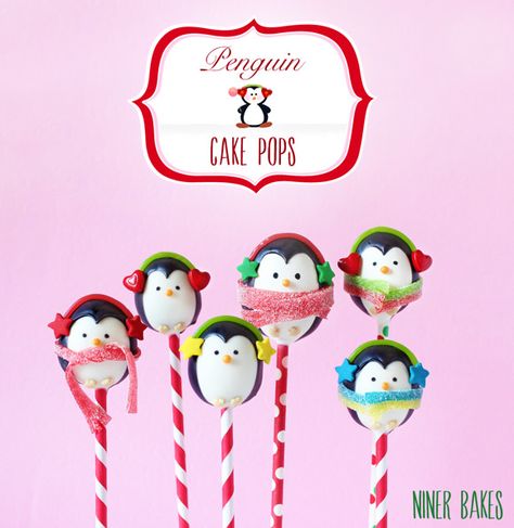 Holiday Desserts Christmas Cake, Creative Christmas Treats, Christmas Cake Pops Recipe, Christmas Cupcake Cake, Penguin Cake, Cake Pop Tutorial, Penguin Cakes, Snowman Cake, Christmas Cake Pops