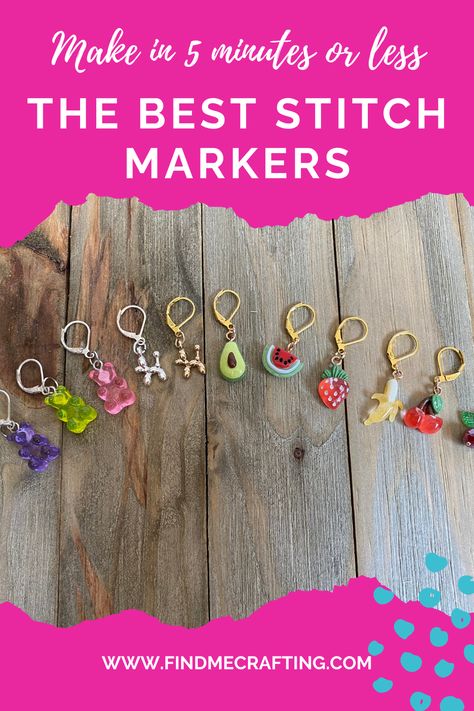 Create stunning stitch markers with our top-notch video tutorial. Our step-by-step guide promises to walk you through the simple process and take your crochet projects to new heights. Discover the satisfaction that comes with the perfect stitch marker. Express your style and unlock creativity! How To Make Stitch Markers, Diy Stitch Markers, Stitch Markers Diy, Stitch Markers Crochet, Crochet Stitch Markers, Diy Marker, Crochet Photo Props, Beaded Things, Diy Textiles