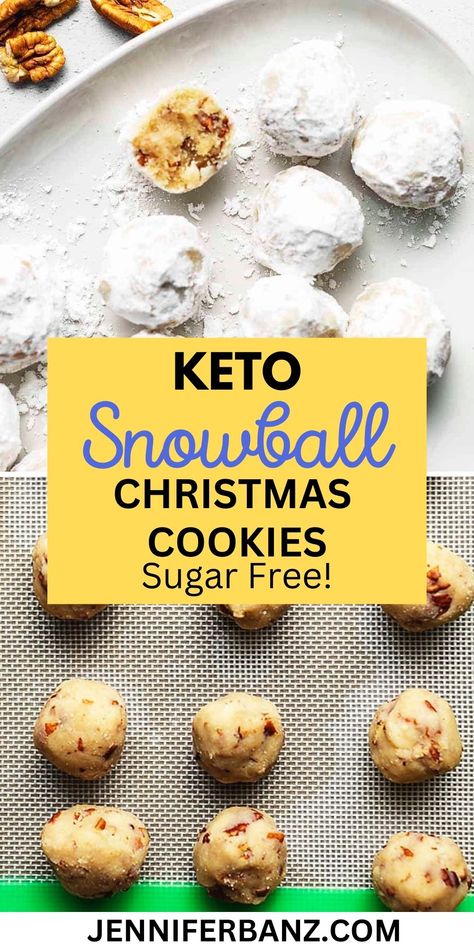 Keto Wedding Cookies, Keto Snowball Cookies, Keto Spritz Cookies Recipes, Sugar Free Holiday Cookies, Keto Christmas Desserts Easy, Zero Carb Cookies, Keto Holiday Cookies, Keto Christmas Cookies Recipes, Christmas Keto Recipes