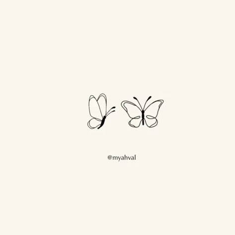 Two Simple Butterfly Tattoo, Outline Of A Butterfly Tattoo, Butterfly Single Line Tattoo, Fine Lines Tattoo, Minimalistic Butterfly Tattoo, Butterfly Outline Tattoo, Mariposas Tattoo, Yellow Butterfly Tattoo, Pelvic Tattoos