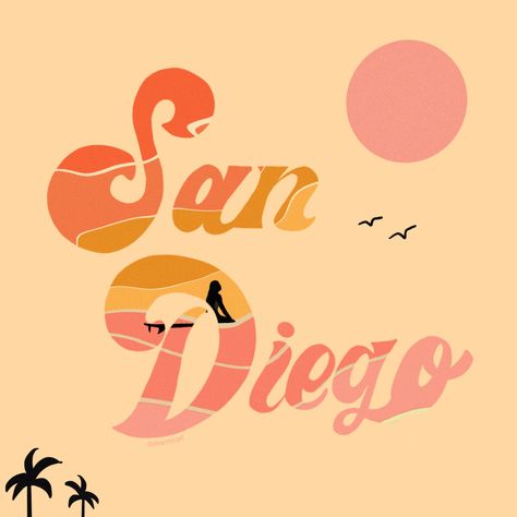 Branding Mood Board Inspiration, California Sign, Ra Themes, Solvang California, Cali Vibes, San Diego Art, Desert Aesthetic, Venice Beach California, Carlsbad California