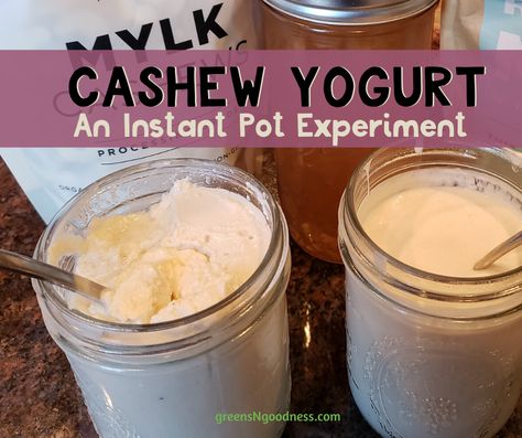 Since grocery-getting routines have been a bit different during pandemic life, I decided to play around with making my own healthy cashew vegan yogurt, using the Instant Pot.  Based on my experiments, here’s a really simple recipe to get you started. Dairy Free Yogurt Instant Pot, Cashew Yogurt Recipe, Cashew Milk Yogurt, Vegan Yogurt Recipe, Cashew Yogurt, Instant Pot Yogurt, Instant Pot Recipe, Healthy Yogurt, Dairy Free Yogurt