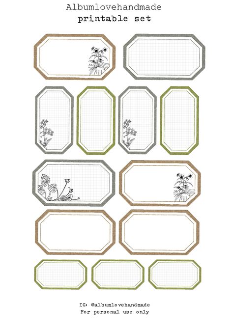 Scrapbook Stickers Printable Vintage Hd, Journal Labels Printable, Scrapbook Clipart Printables, Floral Stickers Free Printable, Journal Set Printable, Penpal Printables, Journal Stickers Free Printable, Scrapbooking Printables, Labels Printables