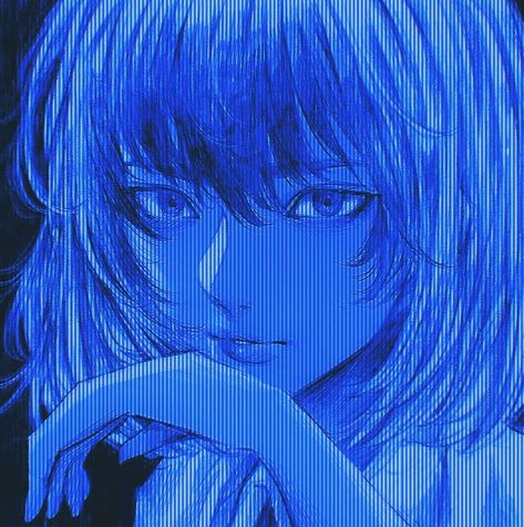 Blue Avatar, Blue Demon, Attack On Titan Comic, Blue Filter, Blue Anime, Anime Cover Photo, Gothic Anime, Blue Aesthetic, Cool Artwork