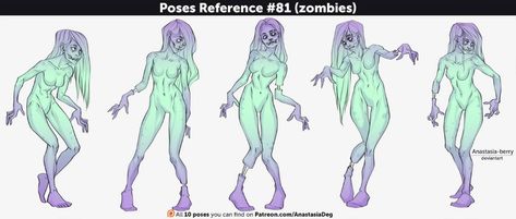 Zombie Pose, Zombie Drawings, Arte Zombie, Pose Reference Drawing, Cute Zombie, Zombie Art, Mermaid Drawings, Character Model, Chandler Riggs