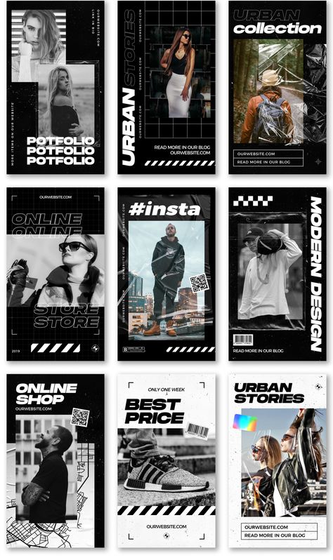 Urban Moodboard Inspiration, Premium Instagram Design, Urban Poster Design, Urban Moodboard, Photography Flyers, Insta Ads, Graphic Social Media, Cute Instagram Story Ideas, Instagram Stories Design