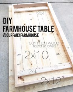 Farmhouse Table DIY » ourfauxfarmhouse.com Our Faux Farmhouse, Farmhouse Table Diy, Faux Farmhouse, Meja Sofa, Diy Farmhouse Decoration, Farmhouse Table Plans, Diy Farmhouse Table, Diy Dining, Table Diy