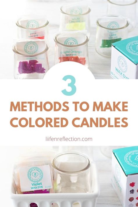 Candle Wax Crafts, Diy Soy Candle, Homemade Candle Recipes, Candle Making For Beginners, Candle Making Recipes, Colored Candles, Diy Candles Easy, Diy Candles Homemade, Bee Wax Candles