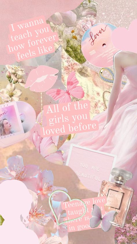 #allofthegirlsyoulovedbefore #aotgylb #lover #loverera #lovertaylorswift #loveralbum #loveraesthetic #taylorswift #taylorswiftaesthetic #music #love #vibes Bad Idea Right Olivia Rodrigo Wallpaper, Lover Widgets, Softie Style, Stiker Journal, Wallpaper Design Pattern, Love Vibes, Lover Era, Pink Wallpaper Backgrounds, Baby Pink Aesthetic