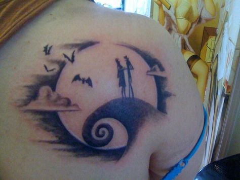 Perfect jack & Sally tattoo Tattoo Nightmares, Tim Burton Tattoo, Jack Tattoo, Tattoo Disney, Nightmare Before Christmas Tattoo, Tattoos Infinity, Christmas Tattoo, Sweet Tattoos, Jack And Sally