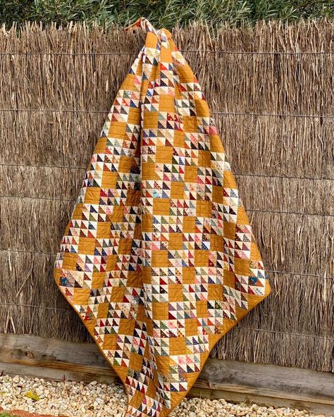 Cheddar Quilts, Artist Challenge, Yellow Quilts, Scrap Quilt, Pink Quilts, Triangle Quilt, Half Square Triangles, Antique Quilt, Flying Geese