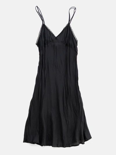 Low Neck Tops, Erica Tanov, Goals 2024, Black French, Black Slip Dress, Everyday Luxury, Silk Slip Dress, Silk Slip, French Lace