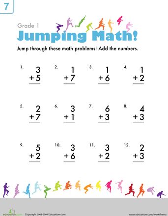 Worksheets: Single-Digit Addition  another great resource! Transformations Math, Addition Worksheet, Kinder Worksheets, Kindergarten Phonics, Math Addition Worksheets, First Grade Math Worksheets, 1st Grade Math Worksheets, Printable Math Worksheets, Free Math Worksheets