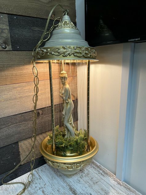 Vintage Rain Lamp, Vintage Oil Rain Lamps, Rain Lamps Vintage, Oil Rain Lamp, House Necessities, Rain Lamp, Oak House, Lamp Makeover, Antique Glassware