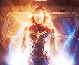 The power of Captain Marvel! Marvel Header, Captain Marvel Powers, Kapten Marvel, Miss Marvel, Marvel Gif, Captain Marvel Carol Danvers, Karakter Marvel, Scarlet Witch Marvel, Marvel Fan Art