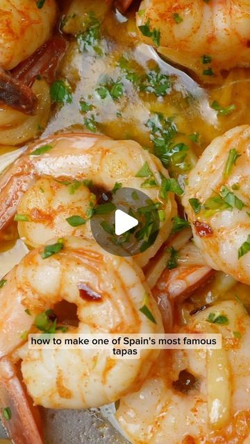 Shrimp Tapas Recipes, Shrimp Gambas Recipe, Tapas At Home, Gambas Recipe, Gambas Al Ajillo Recipe, Shrimp Gambas, Saag Paneer Recipe, Easy Prawn Recipes, Spanish Dish