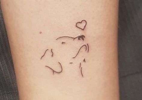 One Line Golden Retriever Tattoo, Tattoos For Dog Owners, Golden Lab Tattoo, Golden Retriever Memorial Tattoo, Lab Tattoo Ideas Small, Golden Doodle Tattoo Ideas, Golden Retriever Line Tattoo, Tattoos With Dogs, Dog Tatoos Woman