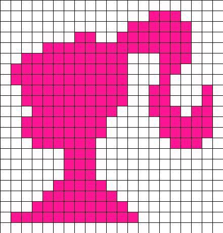 Barbie Logo Crochet Pattern, Barbie Tapestry Crochet, Perler Beads Barbie, Barbie Crochet Grid, Barbie Grid Pattern, Barbie Perler Bead Patterns, Barbie Pixel Grid, Barbie Kandi, Barbie Cross Stitch Pattern