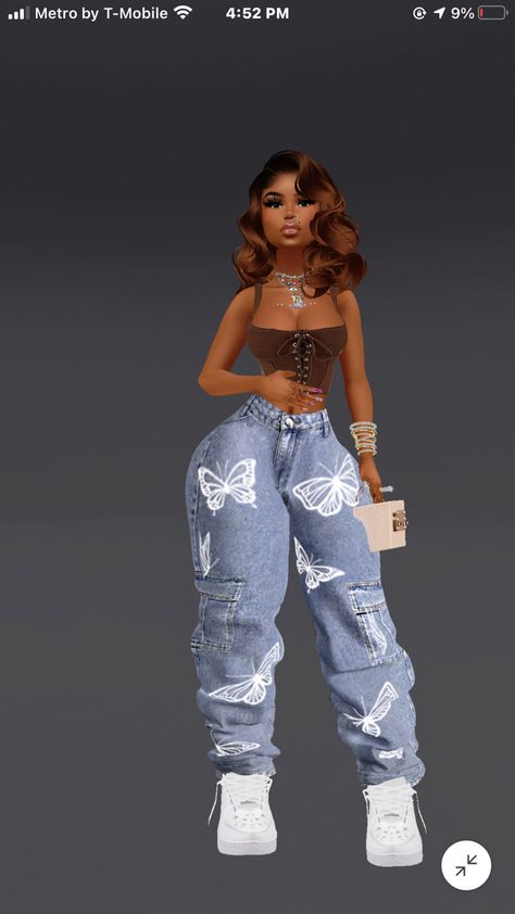 Imvu Outfits Ideas Baddie, Imvu Fits, Imvu Characters, Black Chyna, Imvu Outfits, Imvu Outfits Ideas Cute, Bratz Inspired Outfits, Virtual Fashion, Gaming Clothes