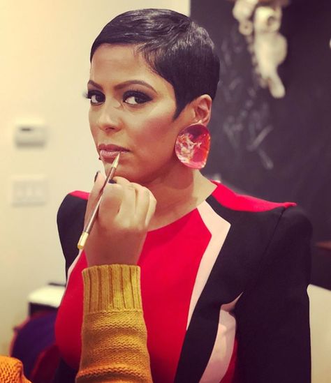 Tamron Hall Pixie Hairstyles For Black Women, Short Pixie Hairstyles, Face Fun, Tamron Hall, Black Hair Short Cuts, Haircuts For Black Women, Cut Life, Haute Hair, Great Haircuts