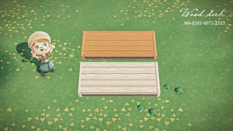 Custom Designs | MA-8182-6071-2523 (1) | Animal Crossing (ACNH) | Nookea Anch Codes, Acnh Path Designs, Acnh Springcore, Animal Crossing Path, Wood Deck Designs, Acnh Path, Wood Path, Stall Signs, Acnh Paths