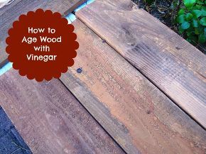 Vinegar Stain, Age Wood, Raw Wood Furniture, Diy Apple, Stain Wood, How To Make Signs, Painting Wood, Aging Wood, Wood Painting