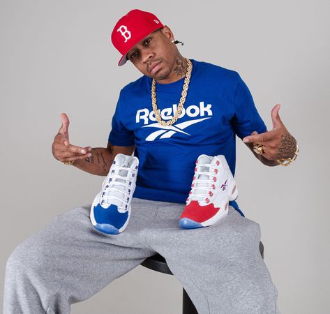 Allen Iverson Style, Iverson Shoes, Allen Iverson The Answer, Reebok Question Mid, Reebok Question, Allen Iverson, Sports Shops, S Signature, Shirt Shop